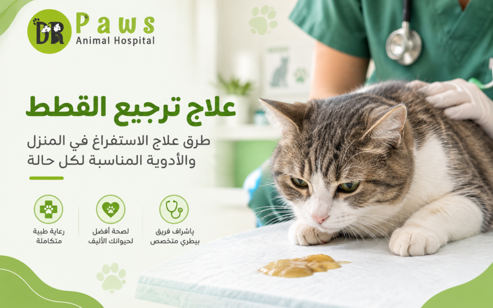 علاج ترجيع القطط: ما العلاج المناسب حسب حالة قطتك؟